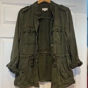 Army green loft utility jacket